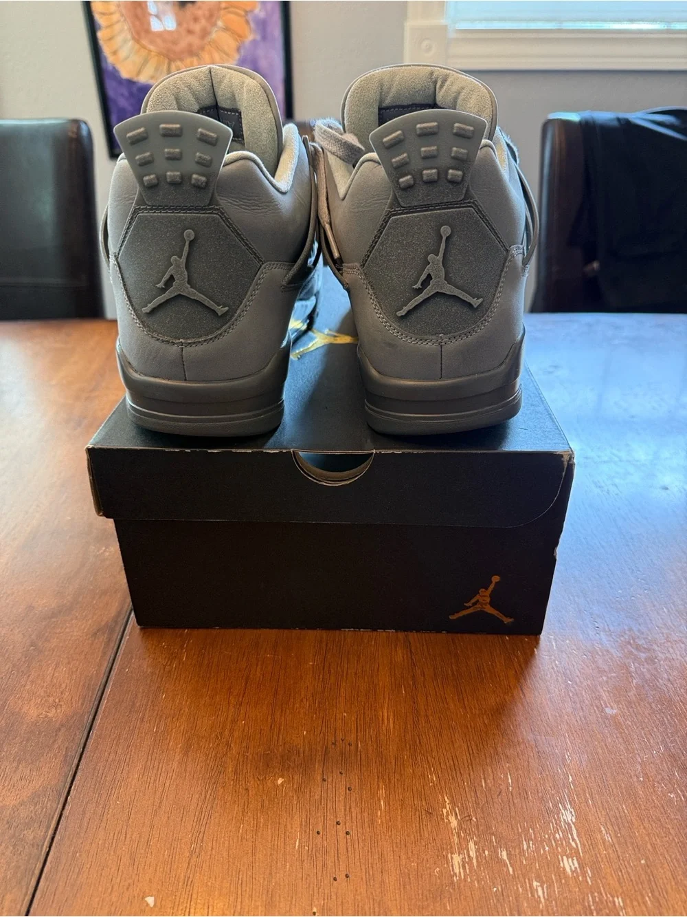 Jordan Retro High-Top Sneakers in Grey